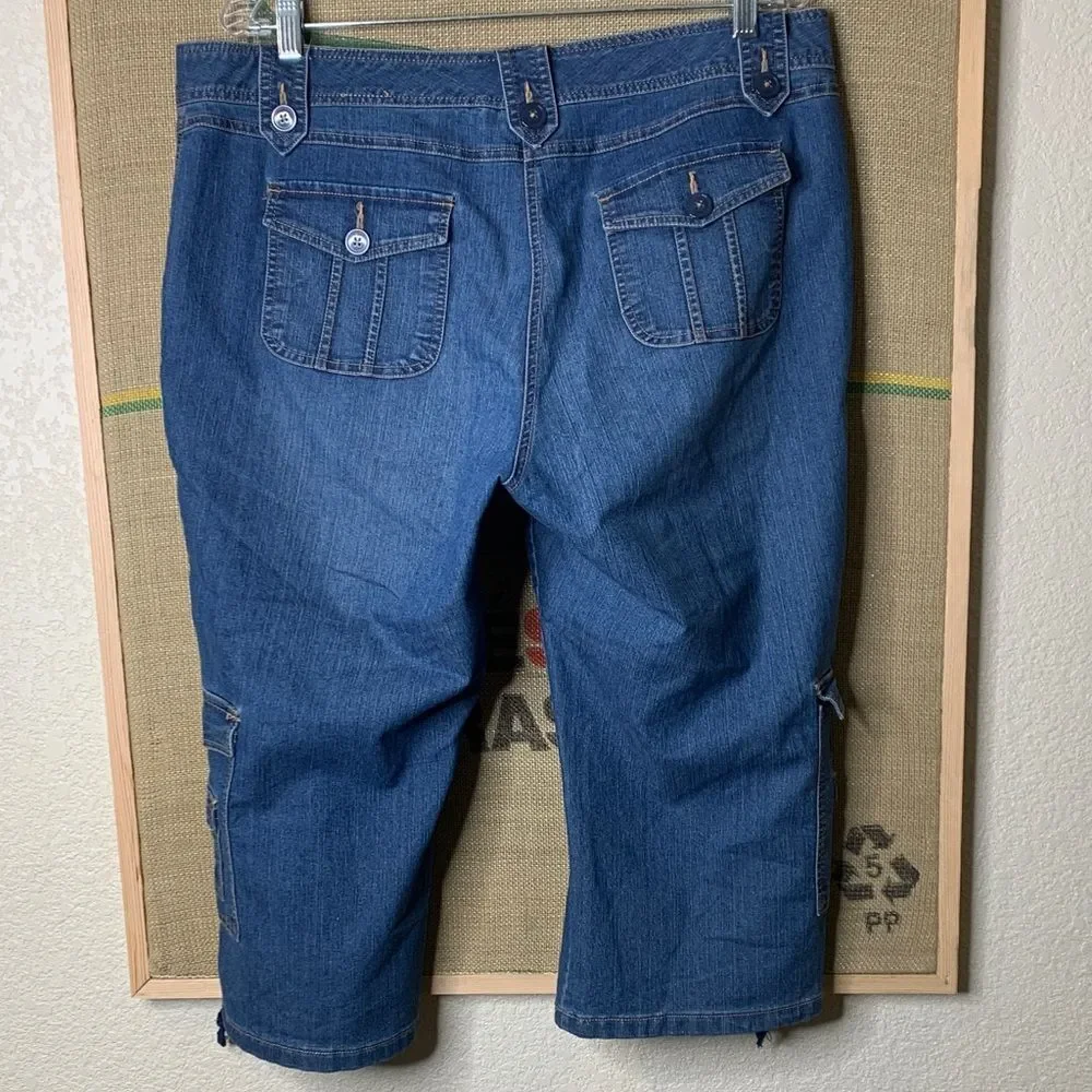 Style & Co., Denim Cargo Capris - Picture 2 of 10